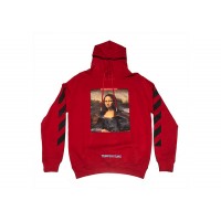 OFF-WHITE Mona Lisa Temperature Hoodie Red
