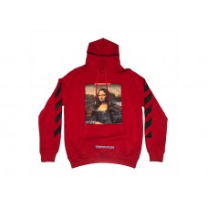 OFF-WHITE Mona Lisa Temperature Hoodie Red