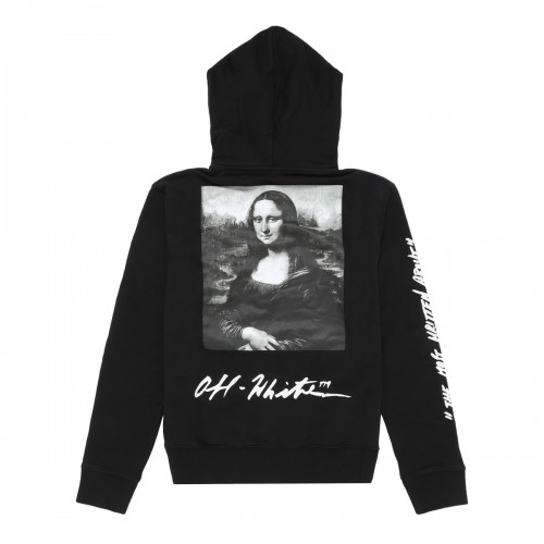 Оригинальный шмот OFF-WHITE Monalisa Graphic Print Hoodie Black/White