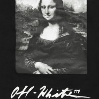 OFF-WHITE Monalisa Graphic Print Hoodie Black/White
