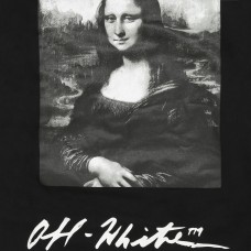 OFF-WHITE Monalisa Graphic Print Hoodie Black/White