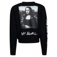 OFF-WHITE Monalisa Graphic Print Sweatshirt Black/White