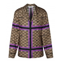 OFF-WHITE Monogram Pajama Silk Shirt Multi