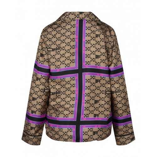 OFF-WHITE Monogram Pajama Silk Shirt Multi OFF-WHITE Monogram Pajama Silk Shirt Multi