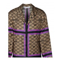 OFF-WHITE Monogram Pajama Silk Shirt Multi