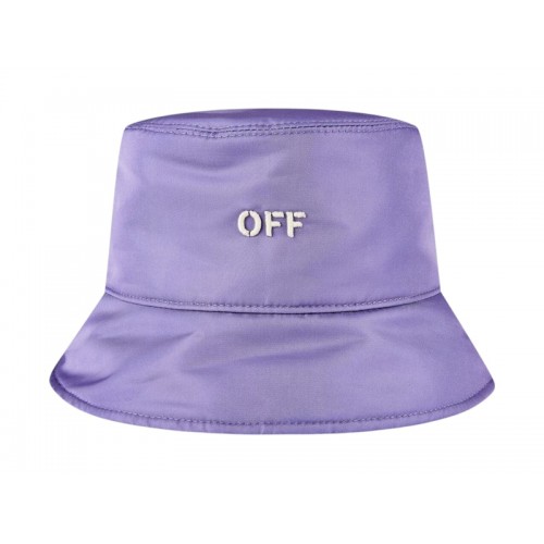 OFF-WHITE NY Off Stamp Rever Bucket Hat Lilac/White