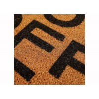 OFF-WHITE OFF Circle Doormat Brown