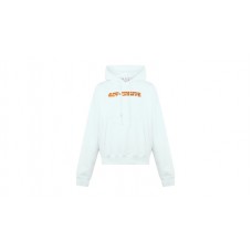 OFF-WHITE Orange Metal Arrow Logo Skate Hoodie White