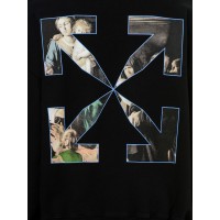 OFF-WHITE Oversize Fit Caravaggio Painting Hoodie Black/Black