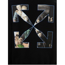 OFF-WHITE Oversize Fit Caravaggio Painting Hoodie Black/Black
