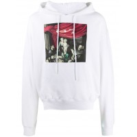 OFF-WHITE Oversize fit Caravaggio Painting Hoodie White/Black