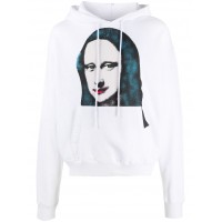 OFF-WHITE Oversize Fit Monalisa Hoodie White/Black