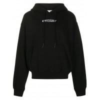 OFF-WHITE Oversize Fit Painters Hoodie Black/White