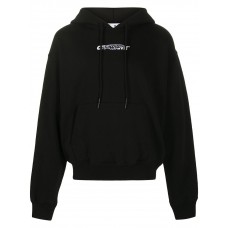 OFF-WHITE Oversize Fit Painters Hoodie Black/White