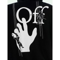 OFF-WHITE Oversize Fit Painters Hoodie Black/White