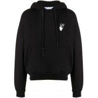 OFF-WHITE Oversize Fit Pascal Arrow Hoodie Black/White