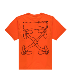 OFF-WHITE Oversized Abstract Arrows Embroidered T-Shirt Orange/Black