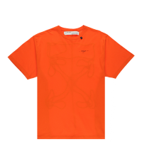 OFF-WHITE Oversized Abstract Arrows Embroidered T-Shirt Orange/Black