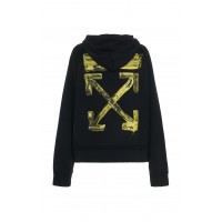 OFF-WHITE Oversized Acrylic Arrows Hoodie Black/Yellow