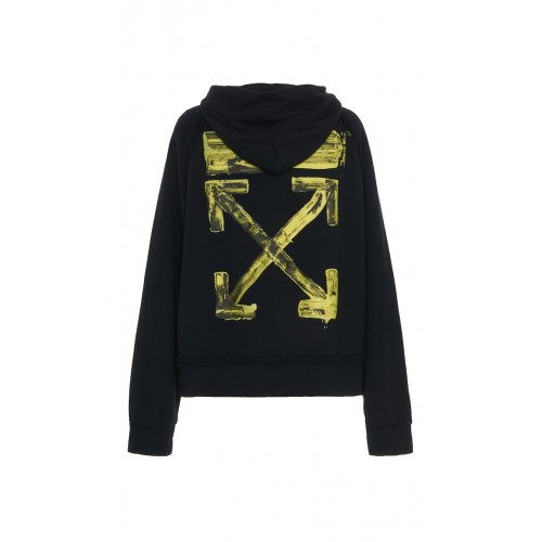 Off-White Arcylic Arrows Oversize Hoodie White Off-White Arcylic Arrows Oversize Hoodie White