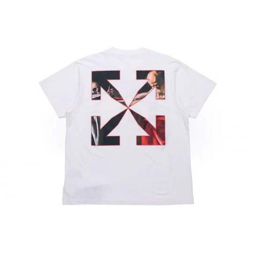 OFF-WHITE Oversized Caravaggio Saint Jerome Writing T-shirt White
