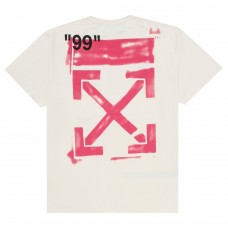 OFF-WHITE Oversized Diag Stencil T-Shirt White