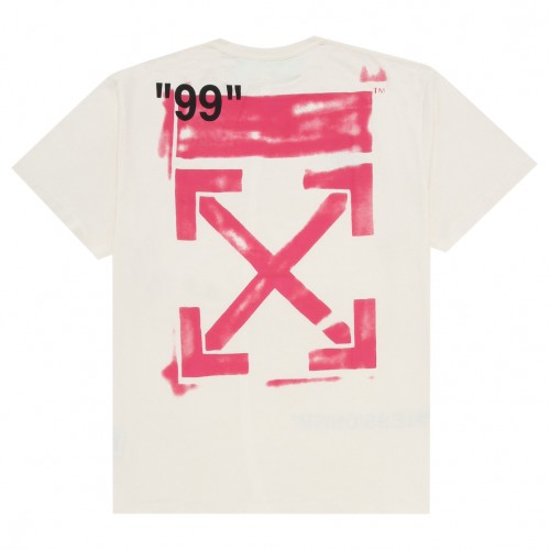 Оригинальный шмот OFF-WHITE Oversized Diag Stencil T-Shirt White