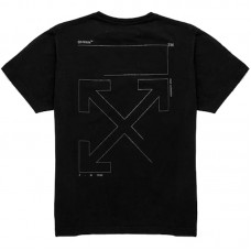 OFF-WHITE Oversized Fit Unfinished T-Shirt Black/White