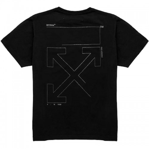 OFF-WHITE Oversized Fit Unfinished T-Shirt Black/White OFF-WHITE Oversized Fit Unfinished T-Shirt Black/White