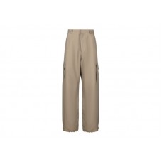 OFF-WHITE Ow Emb Drill Wide-Leg Cargo Trousers Almond Beige