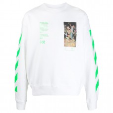 OFF-WHITE Pascal Golden Ratio Painting Sweatshirt White/Multicolor
