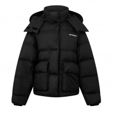 OFF-WHITE Peach Ny Arrow Over Down Puffer Coat Black/White
