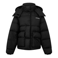 OFF-WHITE Peach Ny Arrow Over Down Puffer Coat Black/White