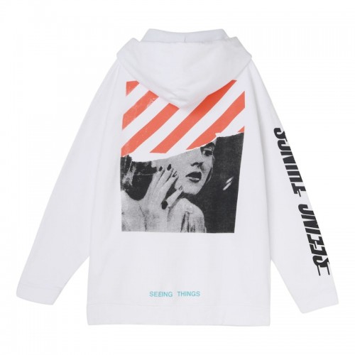 OFF-WHITE Photocopy Over Hoodie White