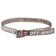 OFF-WHITE PVC Industrial Belt (SS19) Black/White