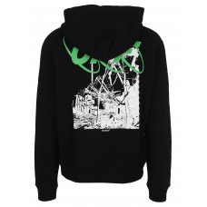 OFF-WHITE Ruined Factory Hoodie Black/White/Green