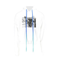OFF-WHITE Scaffolding Hoodie White/Black