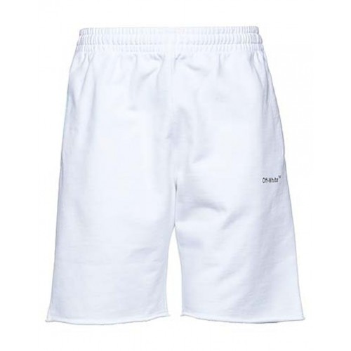 OFF-WHITE Single Arrow Pocket Sweatshorts White/Black