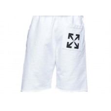 OFF-WHITE Single Arrow Pocket Sweatshorts White/Black