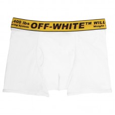 OFF-WHITE Single Pack Stretch Cotton Boxer Briefs White/Yellow/Black