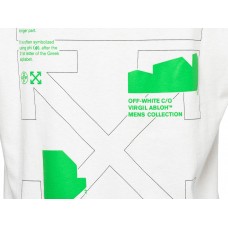 OFF-WHITE Slim Fit Arch Shapes T-Shirt White/Green