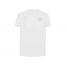 OFF-WHITE Slim Fit Arch Shapes T-Shirt White/Green