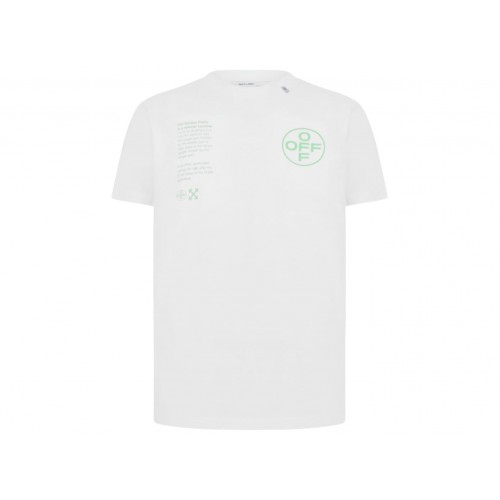 Оригинальный шмот OFF-WHITE Slim Fit Arch Shapes T-Shirt White/Green