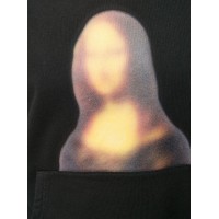 OFF-WHITE Slim Fit Blurred Monalisa Hoodie Black/Black