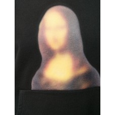 OFF-WHITE Slim Fit Blurred Monalisa Hoodie Black/Black