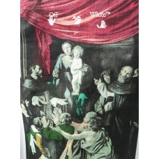 OFF-WHITE Slim Fit Caravaggio Painting Sweatshirt White/Black