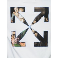 OFF-WHITE Slim Fit Caravaggio Painting Sweatshirt White/Black