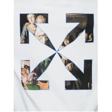 OFF-WHITE Slim Fit Caravaggio Painting Sweatshirt White/Black