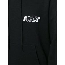 OFF-WHITE Slim Fit Kiss 21 Hoodie Black/White