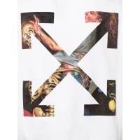OFF-WHITE Slim Fit Pascal Arrow Hoodie White/Black